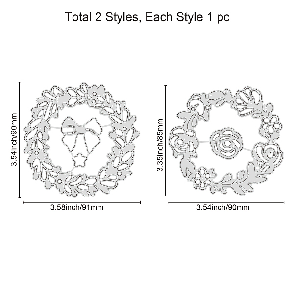 PandaHall GLOBLELAND 2Pcs 2 Style Carbon Steel Cutting Dies Stencils, for DIY Scrapbooking/Photo Album, Decorative Embossing DIY Paper Card..., Multicolor
PandaHall GLOBLELAND 2Pcs 2 Style Carbon Steel Cutting Dies Stencils, for DIY Scrapbooking/Photo Album, Decorative Embossing DIY Paper Card..., Multicolor