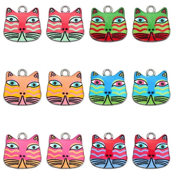 PandaHall 30Pcs 6 Style Alloy Enamel Pendants, Owl, Platinum, Mixed Color, 17x17.5x2mm, Hole: 2.5mm, 5pcs/style Alloy+Enamel Owl Multicolor
PandaHall 30Pcs 6 Style Alloy Enamel Pendants, Owl, Platinum, Mixed Color, 17x17.5x2mm, Hole: 2.5mm, 5pcs/style Alloy+Enamel Owl Multicolor
