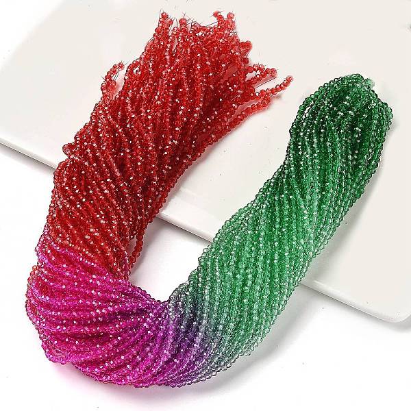 PandaHall Transparent Painted Glass Beads Strands, Faceted, Rondelle, Colorful, 3.4x2.6mm, Hole: 0.5mm, about 135pcs/strand, 14.17''(36cm)...
PandaHall Transparent Painted Glass Beads Strands, Faceted, Rondelle, Colorful, 3.4x2.6mm, Hole: 0.5mm, about 135pcs/strand, 14.17''(36cm)...