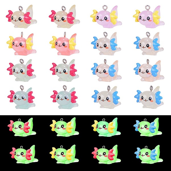 PandaHall 24Piece 8 Styles Transparent Resin pendant Axolotl Luminous Resin Pendant DIY Decorative Accessories, Mixed Color, 26x23.5mm, Hole..., Multicolor
PandaHall 24Piece 8 Styles Transparent Resin pendant Axolotl Luminous Resin Pendant DIY Decorative Accessories, Mixed Color, 26x23.5mm, Hole..., Multicolor