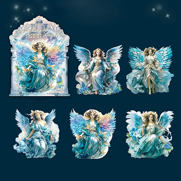 PandaHall 5Pcs PET Self-Adhesive Stickers, for Party Decorative Presents, Angel, Deep Sky Blue, 96.5~97x89.5~96x0.2mm, 5pcs/set PET Angel &...
PandaHall 5Pcs PET Self-Adhesive Stickers, for Party Decorative Presents, Angel, Deep Sky Blue, 96.5~97x89.5~96x0.2mm, 5pcs/set PET Angel &...
