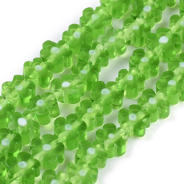 PandaHall Handmade Millefiori Glass Bead Strands, Flower, Green, 4~7.2x2.6mm, Hole: 1mm, about 60~69pcs/Strand, 16 inch(40cm) Millefiori...
PandaHall Handmade Millefiori Glass Bead Strands, Flower, Green, 4~7.2x2.6mm, Hole: 1mm, about 60~69pcs/Strand, 16 inch(40cm) Millefiori...