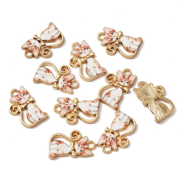 PandaHall Alloy Enamel Pendants, Light Gold, Cat, White, 21x13x2mm, Hole: 2mm Alloy+Enamel Cat Shape White
PandaHall Alloy Enamel Pendants, Light Gold, Cat, White, 21x13x2mm, Hole: 2mm Alloy+Enamel Cat Shape White