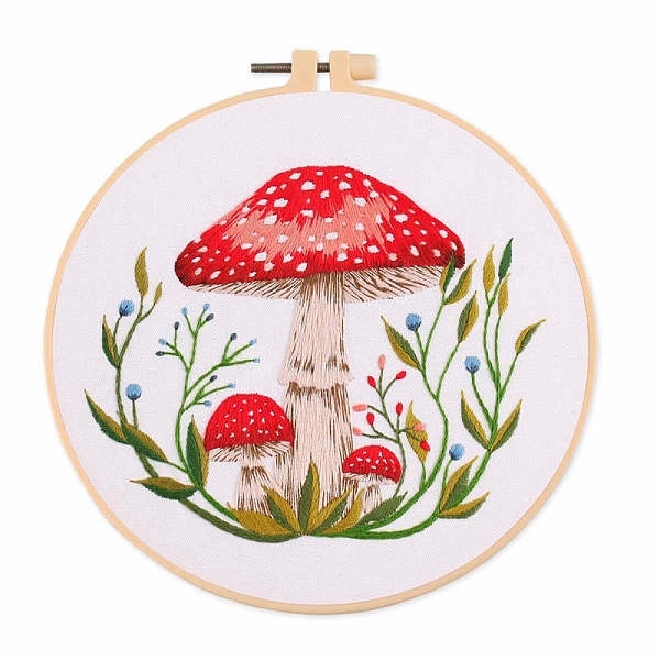 PandaHall Mushroom Pattern Embroidery Starter Kits, including Embroidery Fabric & Thread, Needle, Embroidery Hoop, Instruction Sheet, White...
PandaHall Mushroom Pattern Embroidery Starter Kits, including Embroidery Fabric & Thread, Needle, Embroidery Hoop, Instruction Sheet, White...
