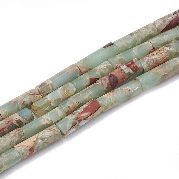 PandaHall Chips Synthetic Aqua Terra Jasper Beads Strands, Column, Dark Khaki, 12~13x4~4.5mm, Hole: 1~1.2mm, about 30pcs/strand, 15.9 inch...
PandaHall Chips Synthetic Aqua Terra Jasper Beads Strands, Column, Dark Khaki, 12~13x4~4.5mm, Hole: 1~1.2mm, about 30pcs/strand, 15.9 inch...
