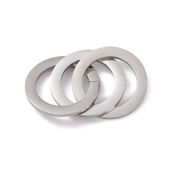 PandaHall 304 Stainless Steel Linking Rings, Mirror Finish, 3 Interlocking Ring, Stainless Steel Color, 32x1.8mm 304 Stainless Steel Ring
PandaHall 304 Stainless Steel Linking Rings, Mirror Finish, 3 Interlocking Ring, Stainless Steel Color, 32x1.8mm 304 Stainless Steel Ring