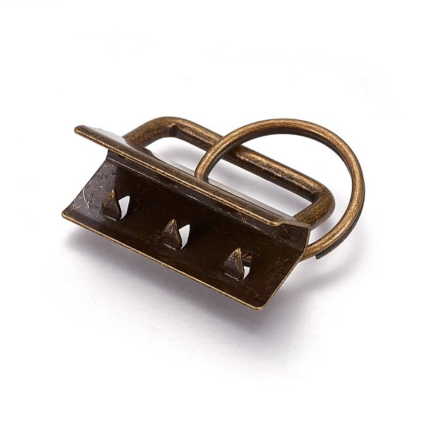 PandaHall Electroplate Iron Split Key Rings, Keychain Clasp Findings, with Ribbon Ends, Antique Bronze, End: 24x32.5x14mm, Ring: 24x2.5mm...
PandaHall Electroplate Iron Split Key Rings, Keychain Clasp Findings, with Ribbon Ends, Antique Bronze, End: 24x32.5x14mm, Ring: 24x2.5mm...