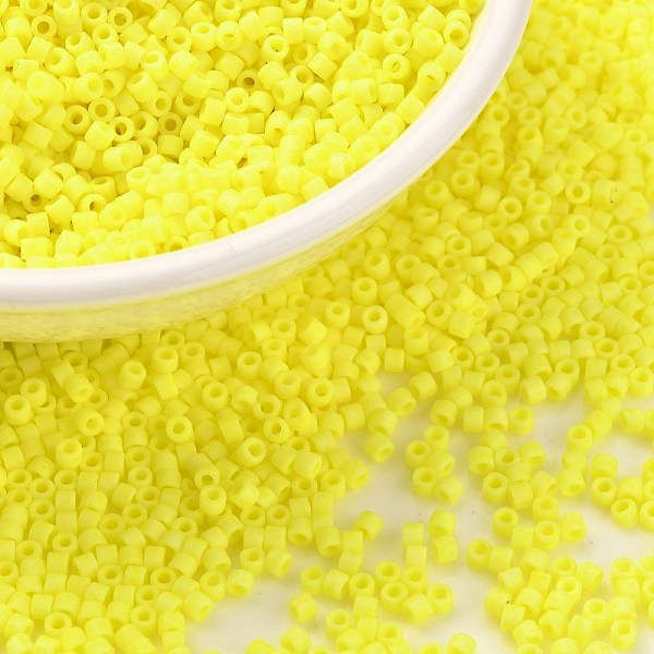 PandaHall Cylinder Seed Beads, Frosted Colors, Uniform Size, Yellow, 2x1.3~1.5mm, Hole: 0.8~1mm, about 40000pcs/bag, 450g/bag Glass Yellow
PandaHall Cylinder Seed Beads, Frosted Colors, Uniform Size, Yellow, 2x1.3~1.5mm, Hole: 0.8~1mm, about 40000pcs/bag, 450g/bag Glass Yellow