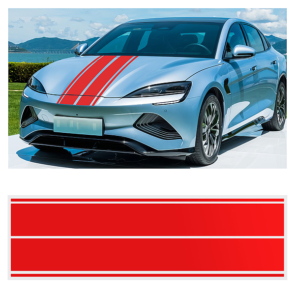 PandaHall AHANDMAKER 2 PCS Racing Stripes Car Body Modified Stripes Stickers Racing Sports Decals Car Hood Cover Sticker Decoration..., Red
PandaHall AHANDMAKER 2 PCS Racing Stripes Car Body Modified Stripes Stickers Racing Sports Decals Car Hood Cover Sticker Decoration..., Red