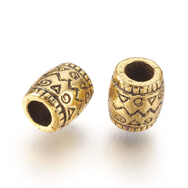 PandaHall Antique Golden Tibetan Style Spacer Beads, Lead Free & Cadmium Free, Column, 6.5mm in diameter, 8mm long, hole: 4mm Alloy Column
PandaHall Antique Golden Tibetan Style Spacer Beads, Lead Free & Cadmium Free, Column, 6.5mm in diameter, 8mm long, hole: 4mm Alloy Column