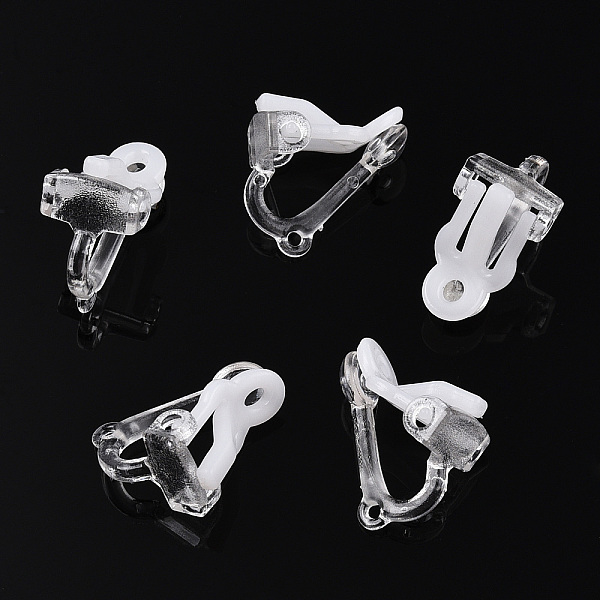 PandaHall Plastic Clip-on Earring Findings, with Loops, Clear, 17x9x13mm, Hole: 1mm and 1.8mm Plastic Clear
PandaHall Plastic Clip-on Earring Findings, with Loops, Clear, 17x9x13mm, Hole: 1mm and 1.8mm Plastic Clear