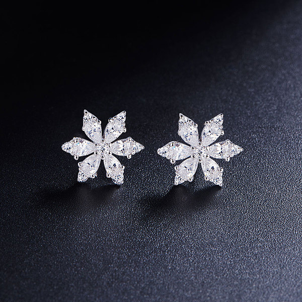 PandaHall SHEGRACE Rhodium Plated 925 Sterling Silver Ear Studs, with Micro Pave AAA Cubic Zirconia, Snowflake, Clear, 9mm Sterling Silver...
PandaHall SHEGRACE Rhodium Plated 925 Sterling Silver Ear Studs, with Micro Pave AAA Cubic Zirconia, Snowflake, Clear, 9mm Sterling Silver...