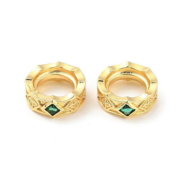 PandaHall Brass Micro Pave Cubic Zirconia European Beads, Large Hole Beads, Long-Lasting Plated, Lead Free & Cadmium Free, Round Ring with...
PandaHall Brass Micro Pave Cubic Zirconia European Beads, Large Hole Beads, Long-Lasting Plated, Lead Free & Cadmium Free, Round Ring with...