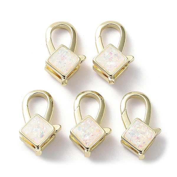 PandaHall Rack Plating Brass Lobster Claw Clasps, with Synthetic Opal, Cadmium Free & Lead Free, Long-Lasting Plated, Real 18K Gold Plated...
PandaHall Rack Plating Brass Lobster Claw Clasps, with Synthetic Opal, Cadmium Free & Lead Free, Long-Lasting Plated, Real 18K Gold Plated...