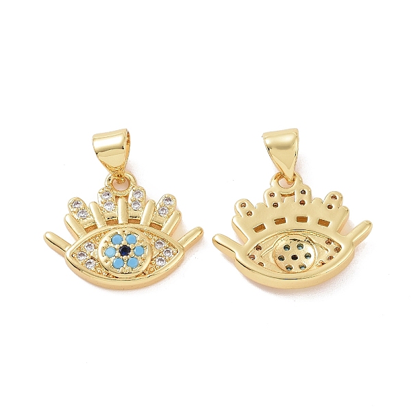 PandaHall Brass Micro Pave Cubic Zirconia Pendants, Evil Eye Charm, Golden, 19x18x3mm, Hole: 5x3mm Brass+Cubic Zirconia Evil Eye Cyan
PandaHall Brass Micro Pave Cubic Zirconia Pendants, Evil Eye Charm, Golden, 19x18x3mm, Hole: 5x3mm Brass+Cubic Zirconia Evil Eye Cyan