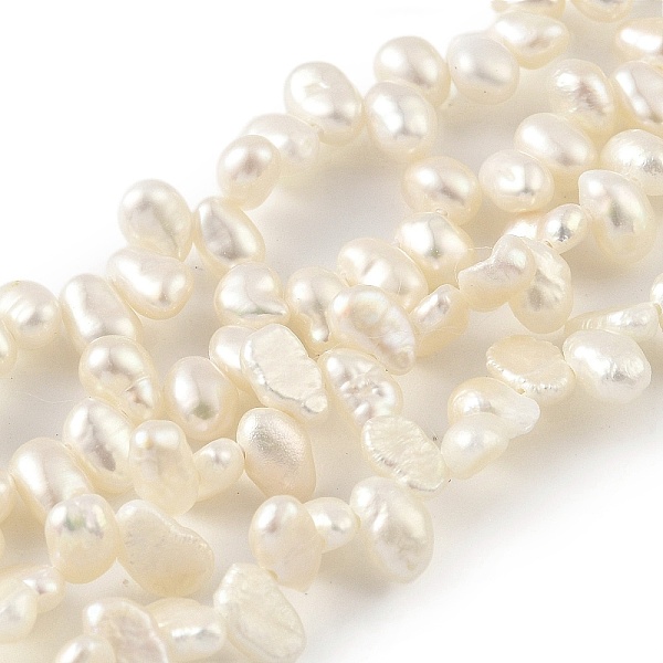 PandaHall Natural Cultured Freshwater Pearl Beads Strands, Top Drilled, Nuggets, Grade 5A+, Old Lace, 3~4mm, Hole: 0.5mm, about 66pcs/strand...
PandaHall Natural Cultured Freshwater Pearl Beads Strands, Top Drilled, Nuggets, Grade 5A+, Old Lace, 3~4mm, Hole: 0.5mm, about 66pcs/strand...