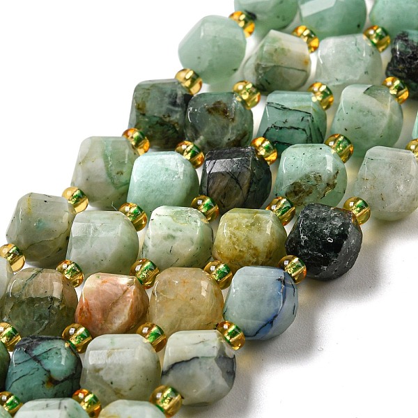 PandaHall Natural Chrysocolla & Lapis Lazuli Beads Strands, with Seed Beads, Faceted Twist, 8x8x8mm, Hole: 1mm, about 40pcs/strand, 15.51''...
PandaHall Natural Chrysocolla & Lapis Lazuli Beads Strands, with Seed Beads, Faceted Twist, 8x8x8mm, Hole: 1mm, about 40pcs/strand, 15.51''...