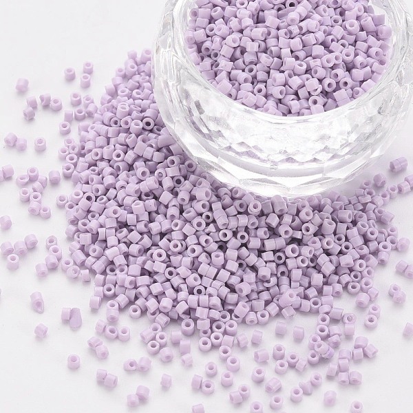 PandaHall Glass Cylinder Beads, Seed Beads, Baking Paint, Round Hole, Lilac, 1.5~2x1~2mm, Hole: 0.8mm, about 45000pcs/bag, about 1pound/bag..., Purple
PandaHall Glass Cylinder Beads, Seed Beads, Baking Paint, Round Hole, Lilac, 1.5~2x1~2mm, Hole: 0.8mm, about 45000pcs/bag, about 1pound/bag..., Purple