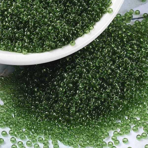 PandaHall MIYUKI Round Rocailles Beads, Japanese Seed Beads, 15/0, (RR158) Transparent Olive, 15/0, 1.5mm, Hole: 0.7mm, about 5555pcs/10g..., Green
PandaHall MIYUKI Round Rocailles Beads, Japanese Seed Beads, 15/0, (RR158) Transparent Olive, 15/0, 1.5mm, Hole: 0.7mm, about 5555pcs/10g..., Green