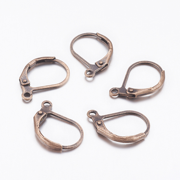 PandaHall Brass Leverback Earring Findings, with Loop, Cadmium Free & Nickel Free & Lead Free, Red Copper,15x10mm, Hole: 1mm Brass
PandaHall Brass Leverback Earring Findings, with Loop, Cadmium Free & Nickel Free & Lead Free, Red Copper,15x10mm, Hole: 1mm Brass