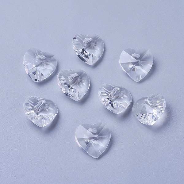 PandaHall Romantic Valentines Ideas Glass Charms, Faceted Heart Pendants, Clear, 14x14x8mm, Hole: 1mm Glass Heart Clear
PandaHall Romantic Valentines Ideas Glass Charms, Faceted Heart Pendants, Clear, 14x14x8mm, Hole: 1mm Glass Heart Clear