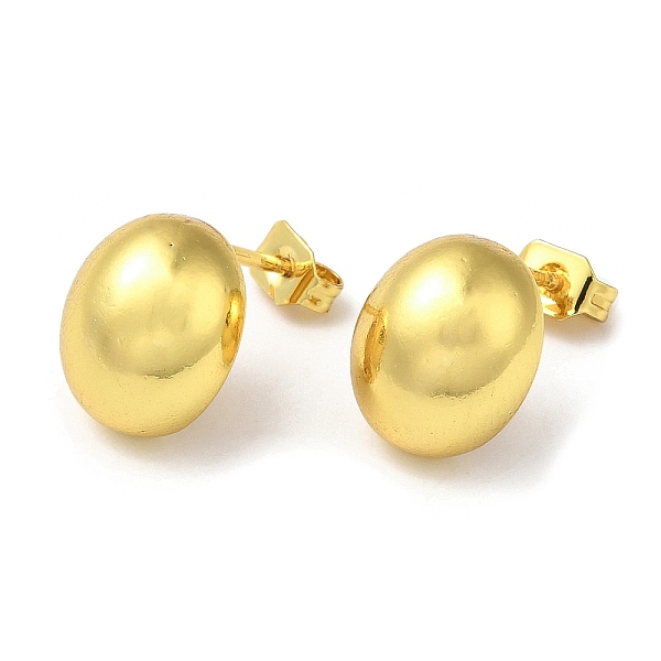 PandaHall Rack Plating Brass Oval Stud Earrings, Real 18K Gold Plated, 12x10mm Brass Oval
PandaHall Rack Plating Brass Oval Stud Earrings, Real 18K Gold Plated, 12x10mm Brass Oval
