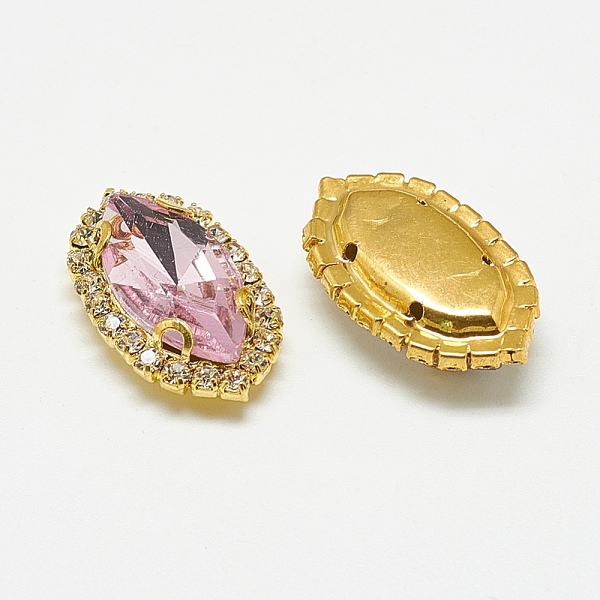 PandaHall Sew on Rhinestone, Multi-strand Links, Glass Rhinestones, with Brass Findings, Garments Accessories, Horse Eye, Golden, Light Rose..., Pink
PandaHall Sew on Rhinestone, Multi-strand Links, Glass Rhinestones, with Brass Findings, Garments Accessories, Horse Eye, Golden, Light Rose..., Pink
