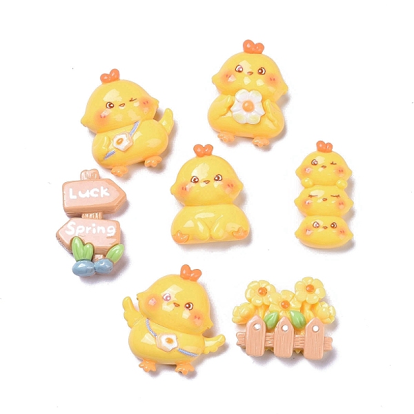 PandaHall Spring Theme Opaque Cute Chick Resin Decoden Cabochons, Mixed Shapes, Gold, 21~28.5x15~28x6~10mm Resin Chick Gold
PandaHall Spring Theme Opaque Cute Chick Resin Decoden Cabochons, Mixed Shapes, Gold, 21~28.5x15~28x6~10mm Resin Chick Gold