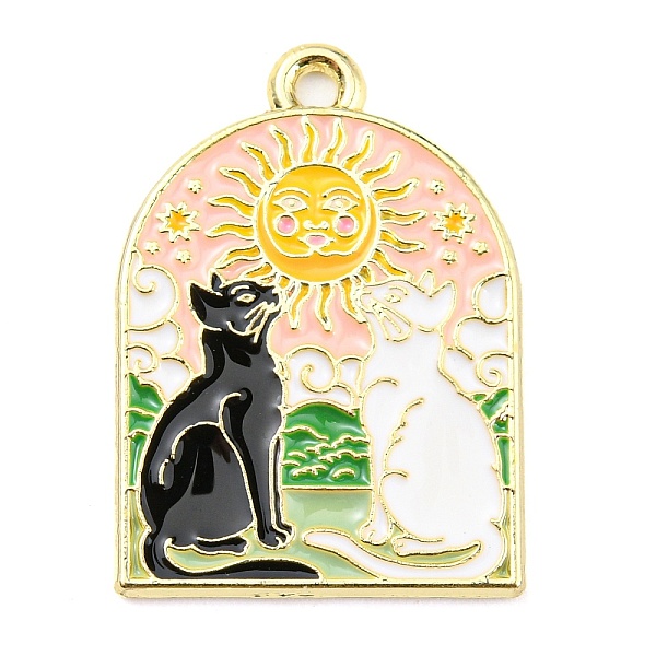 PandaHall Alloy Enamel Pendants, Light Gold, Arch Charm, Cat Shape, 25x18x1.2mm, Hole: 1.6mm Alloy+Enamel Cat Shape
PandaHall Alloy Enamel Pendants, Light Gold, Arch Charm, Cat Shape, 25x18x1.2mm, Hole: 1.6mm Alloy+Enamel Cat Shape