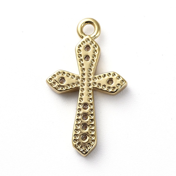 PandaHall Brass Micro Pave Cubic Zirconia Pendants, Cross, Clear, Golden, 17.5x10x2mm, Hole: 1.2mm Brass+Cubic Zirconia Cross Clear
PandaHall Brass Micro Pave Cubic Zirconia Pendants, Cross, Clear, Golden, 17.5x10x2mm, Hole: 1.2mm Brass+Cubic Zirconia Cross Clear