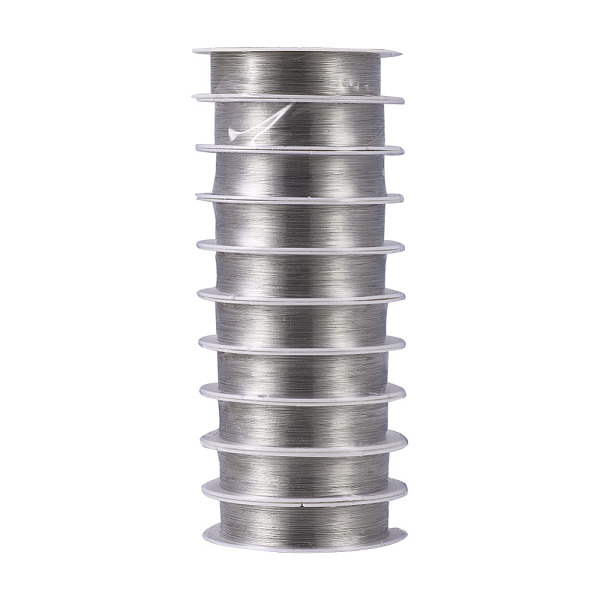 PandaHall Round Copper Jewelry Wire, Silver Color Plated, 32 Gauge, 0.2mm, about 131.23 Feet(40m)/roll, 10 rolls/group Copper Round Silver
PandaHall Round Copper Jewelry Wire, Silver Color Plated, 32 Gauge, 0.2mm, about 131.23 Feet(40m)/roll, 10 rolls/group Copper Round Silver