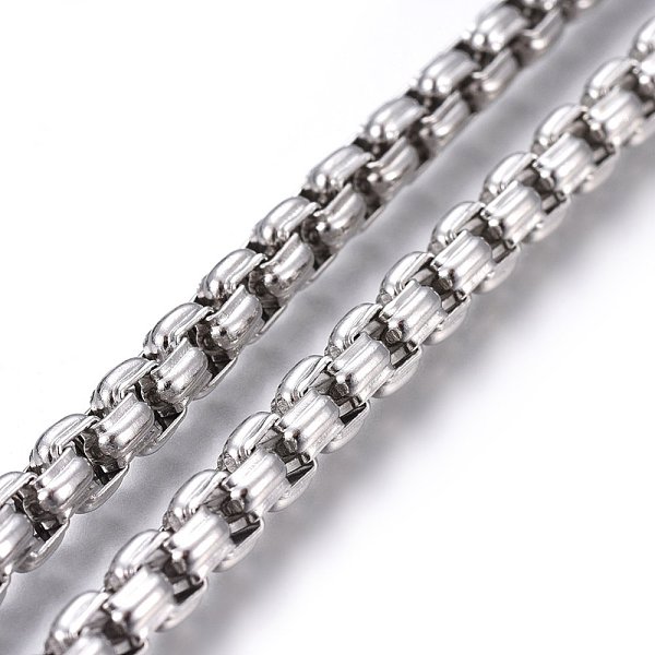 PandaHall 304 Stainless Steel Box Chains, Unwelded, Stainless Steel Color, 5mm, Link: 5x4x3mm 304 Stainless Steel
PandaHall 304 Stainless Steel Box Chains, Unwelded, Stainless Steel Color, 5mm, Link: 5x4x3mm 304 Stainless Steel