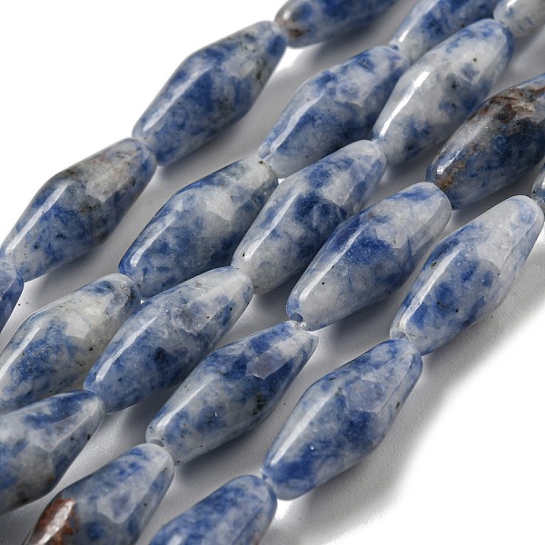 PandaHall Natural Blue Spot Beads Strands, Bicone, 14~15x6mm, Hole: 1mm, about 25~26pcs/strand, 14.57~15.16''(37~38.5cm) Blue Spot Jasper...
PandaHall Natural Blue Spot Beads Strands, Bicone, 14~15x6mm, Hole: 1mm, about 25~26pcs/strand, 14.57~15.16''(37~38.5cm) Blue Spot Jasper...