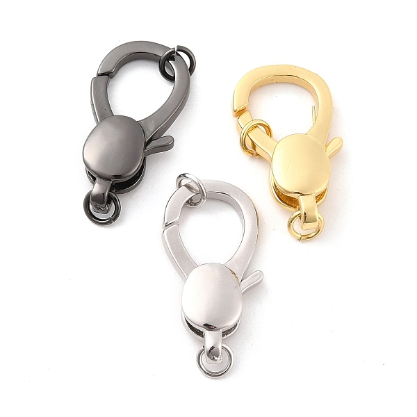 PandaHall Rack Plating Brass Lobster Claw Clasps, with Jump Ring, Long-Lasting Plated, Mixed Color, 25x13.5x6mm, Jump Ring: 5x0.9mm, 3.5mm...
PandaHall Rack Plating Brass Lobster Claw Clasps, with Jump Ring, Long-Lasting Plated, Mixed Color, 25x13.5x6mm, Jump Ring: 5x0.9mm, 3.5mm...