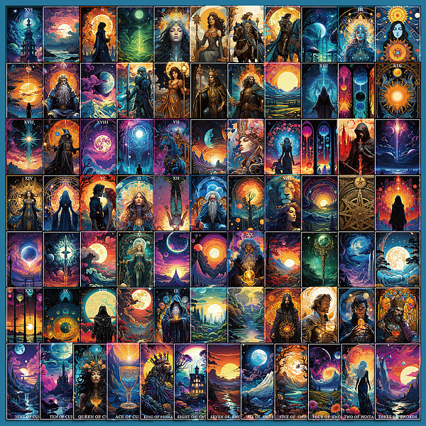 PandaHall 78Pcs Tarot Theme Waterproof PVC Stickers Set, Adhesive Label Stickers, for Water Bottles, Laptop, Luggage, Cup, Computer, Mobile..., Multicolor
PandaHall 78Pcs Tarot Theme Waterproof PVC Stickers Set, Adhesive Label Stickers, for Water Bottles, Laptop, Luggage, Cup, Computer, Mobile..., Multicolor
