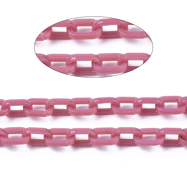 PandaHall Cellulose Acetate(Resin) Cable Chains, Oval, Pale Violet Red, Link: 11x7.5x2.5mm Cellulose Acetate Pink
PandaHall Cellulose Acetate(Resin) Cable Chains, Oval, Pale Violet Red, Link: 11x7.5x2.5mm Cellulose Acetate Pink