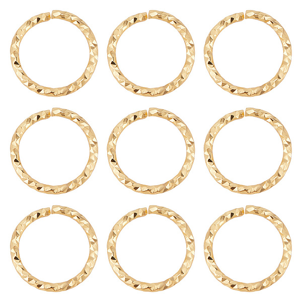 PandaHall Beebeecraft 30Pcs Brass Jump Rings, Open Jump Rings, Textured, Twisted Ring, Real 18K Gold Plated, 15 Gauge, 14x1.5mm, Inner...
PandaHall Beebeecraft 30Pcs Brass Jump Rings, Open Jump Rings, Textured, Twisted Ring, Real 18K Gold Plated, 15 Gauge, 14x1.5mm, Inner...