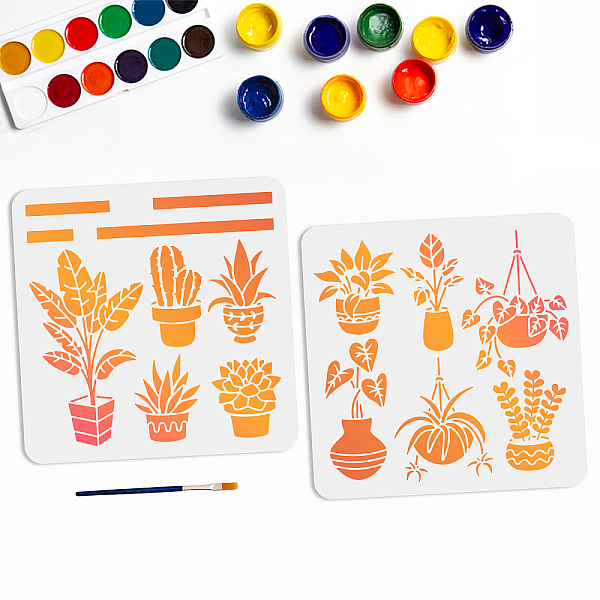 PandaHall MAYJOYDIY 2pcs Potted Plants Stencils Cactus Succulents Orchid Painting Stencil 11.8×11.8inch with Paint Brush Resuable Templates...
PandaHall MAYJOYDIY 2pcs Potted Plants Stencils Cactus Succulents Orchid Painting Stencil 11.8×11.8inch with Paint Brush Resuable Templates...