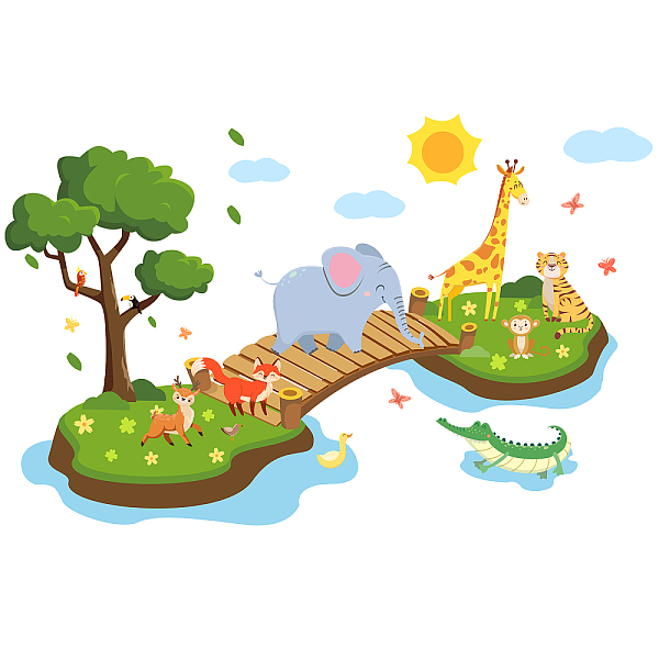 PandaHall PVC Wall Stickers, Rectangle, for Home Living Room Bedroom Decoration, Animal Pattern, 97x38cm Plastic Other Animal
PandaHall PVC Wall Stickers, Rectangle, for Home Living Room Bedroom Decoration, Animal Pattern, 97x38cm Plastic Other Animal