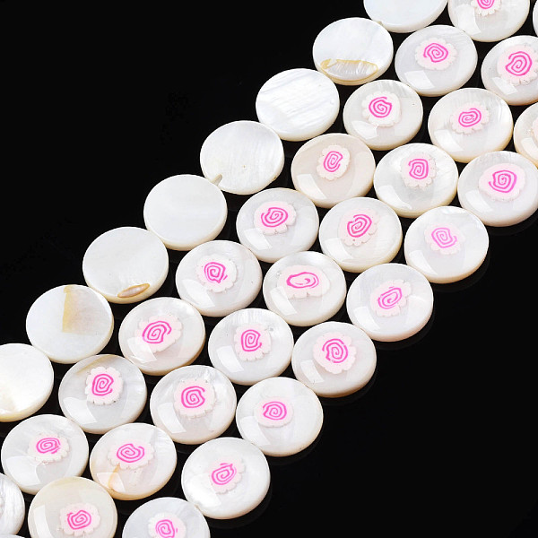 PandaHall Natural Freshwater Shell Enamel Beads, Flat Round, Hot Pink, 11x3mm, Hole: 0.8mm, about 32pcs/strand, 14.37 inch(36.5cm)...
PandaHall Natural Freshwater Shell Enamel Beads, Flat Round, Hot Pink, 11x3mm, Hole: 0.8mm, about 32pcs/strand, 14.37 inch(36.5cm)...