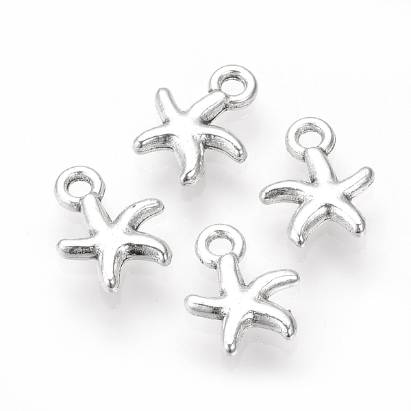 PandaHall Tibetan Style Alloy Charms, Starfish/Sea Stars, Cadmium Free & Lead Free, Antique Silver, 12.5x10x2.5mm, Hole: 2mm, about...
PandaHall Tibetan Style Alloy Charms, Starfish/Sea Stars, Cadmium Free & Lead Free, Antique Silver, 12.5x10x2.5mm, Hole: 2mm, about...