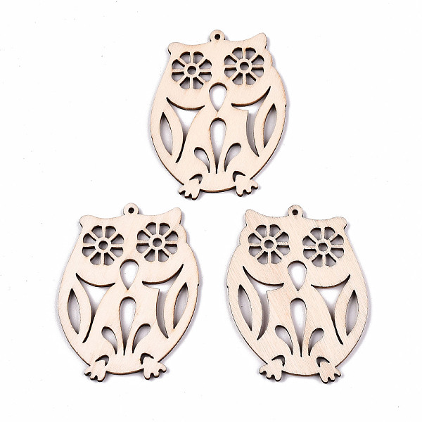 PandaHall Undyed Natural Wooden Big Pendants, Laser Cut Shapes, Owl Shape, Antique White, 55.5x42.5x2mm, Hole: 1.6mm Wood Owl
PandaHall Undyed Natural Wooden Big Pendants, Laser Cut Shapes, Owl Shape, Antique White, 55.5x42.5x2mm, Hole: 1.6mm Wood Owl