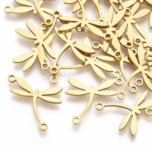 PandaHall 201 Stainless Steel Links connectors, Laser Cut Links, Dragonfly, Golden, 16x18x1mm, Hole: 1.4mm 201 Stainless Steel Dragonfly
PandaHall 201 Stainless Steel Links connectors, Laser Cut Links, Dragonfly, Golden, 16x18x1mm, Hole: 1.4mm 201 Stainless Steel Dragonfly