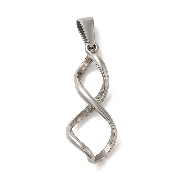 PandaHall 304 Stainless Steel Pendants, Infinity Charm, Stainless Steel Color, 32.5x11x6mm, Hole: 3x8mm 304 Stainless Steel Infinity
PandaHall 304 Stainless Steel Pendants, Infinity Charm, Stainless Steel Color, 32.5x11x6mm, Hole: 3x8mm 304 Stainless Steel Infinity