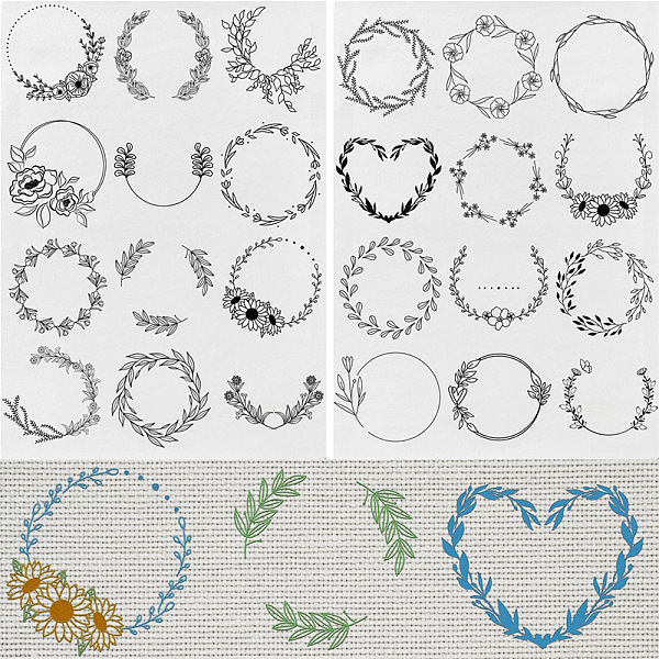 PandaHall A4 Bohemian Style Water Soluble Fabric, Wash Away Embroidery Stabilizer, Christmas Wreath, 297x210mm, 2 sheets/set Paper Christmas..., Black
PandaHall A4 Bohemian Style Water Soluble Fabric, Wash Away Embroidery Stabilizer, Christmas Wreath, 297x210mm, 2 sheets/set Paper Christmas..., Black