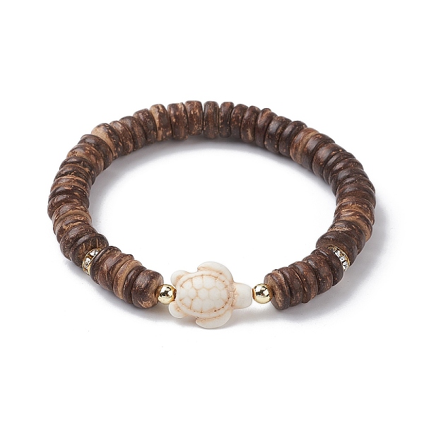 PandaHall Tortoise Synthetic Turquoise & Coconut Stretch Bracelets for Women, Coconut Brown, Inner Diameter: 2-1/8 inch(5.5cm) Synthetic...
PandaHall Tortoise Synthetic Turquoise & Coconut Stretch Bracelets for Women, Coconut Brown, Inner Diameter: 2-1/8 inch(5.5cm) Synthetic...