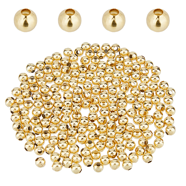 PandaHall DICOSMETIC 300Pcs 304 Stainless Steel Beads, Round, Real 24K Gold Plated, 4x3.5~4mm, Hole: 1.5mm 304 Stainless Steel Round
PandaHall DICOSMETIC 300Pcs 304 Stainless Steel Beads, Round, Real 24K Gold Plated, 4x3.5~4mm, Hole: 1.5mm 304 Stainless Steel Round