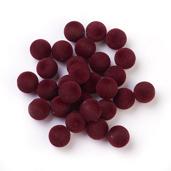 PandaHall Flocky Acrylic Beads, Half Drilled, Round, Dark Red, 11.5~12mm, Hole: 1.6mm Acrylic Round Red
PandaHall Flocky Acrylic Beads, Half Drilled, Round, Dark Red, 11.5~12mm, Hole: 1.6mm Acrylic Round Red