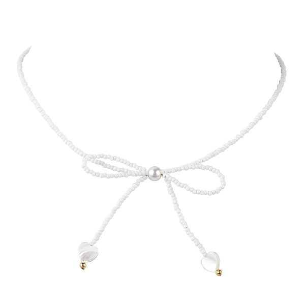 PandaHall Glass Seed Pendant Necklaces for Women, Bowknot, White, 15.94 inch(40.5cm) Glass Bowknot White
PandaHall Glass Seed Pendant Necklaces for Women, Bowknot, White, 15.94 inch(40.5cm) Glass Bowknot White