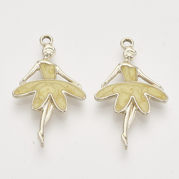 PandaHall Light Gold Plated Alloy Pendants, with Enamel, Ballet Dancer, Pale Goldenrod, 30.5x18x2.5mm, Hole: 1.8mm Alloy+Enamel Human Yellow
PandaHall Light Gold Plated Alloy Pendants, with Enamel, Ballet Dancer, Pale Goldenrod, 30.5x18x2.5mm, Hole: 1.8mm Alloy+Enamel Human Yellow
